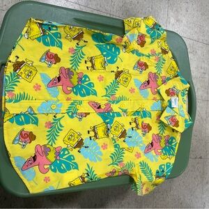 SpongeBob Squarepants Yellow Button Down Shirt